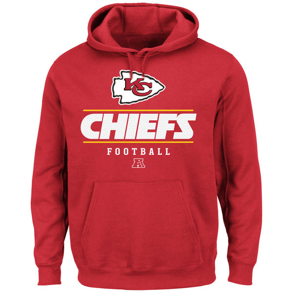 Men Kansas City Chiefs Vital Win Pullover Hoodie Red